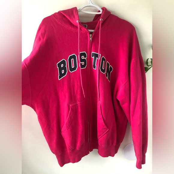 Vintage pink Boston hoodie - Picture 2 of 8